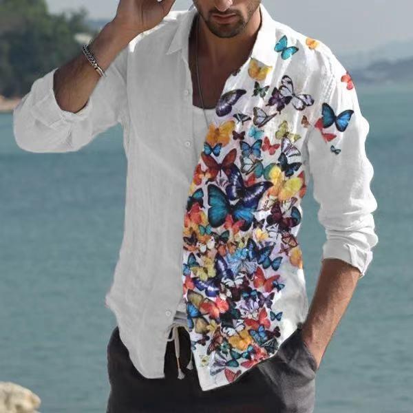 Title 6, Fashion Casual Cardigan Printed Men