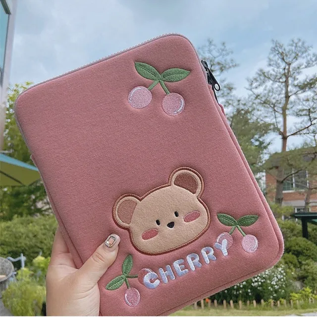 Cartoon Cherry Bear Girl Heart Laptop Case Cherry 11 Inches - Shop at LoveMi