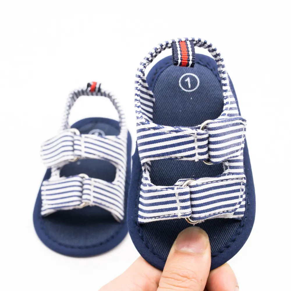 0-1 Years Old Striped Baby Sandals