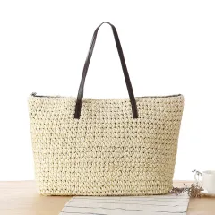 Summer Vacation Beach Bag Leisure Female Bag - White - View 1