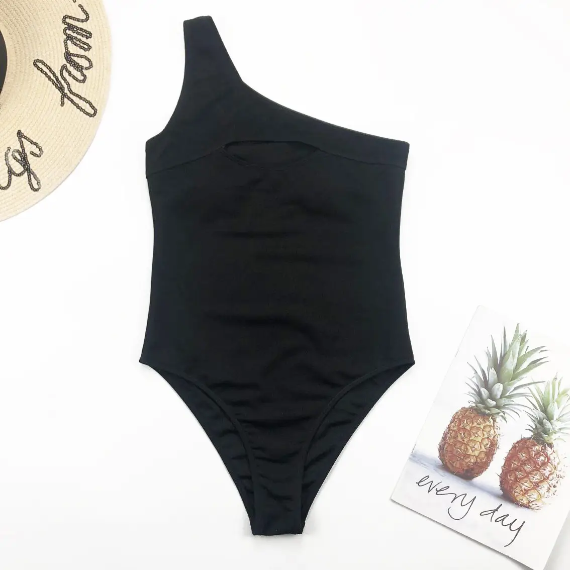 One-piece Swimsuit Sexy Hollow Special Fabric One-piece Bikini