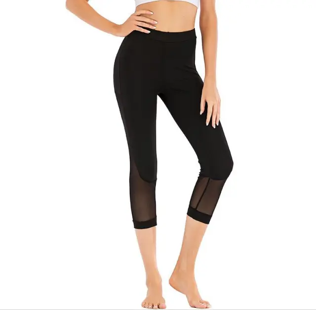 New Style Yoga Pants Stretch Tights Fitness Pants Trousers Black - Shop at LoveMi