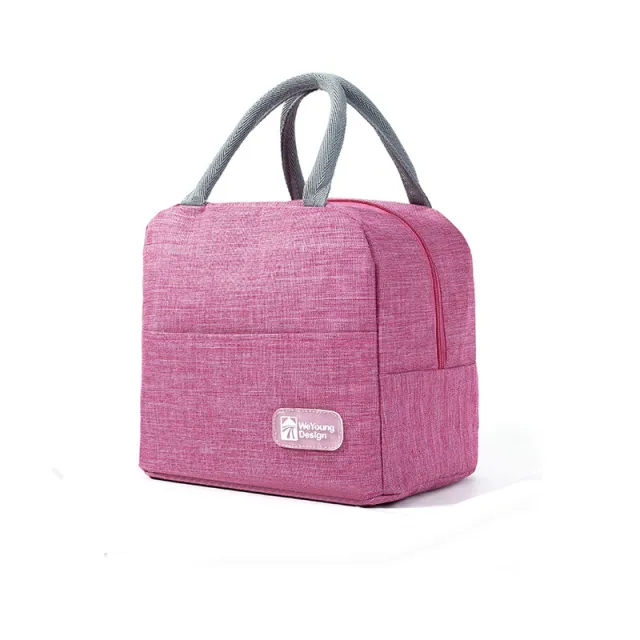 Lunch Box Handbag Aluminum Foil Plus Thick Body Bag Large With Rice Bag Pink - Shop at LoveMi