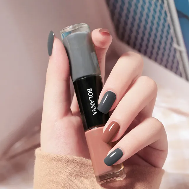 Oily Two Color Nail Polish, No Baking, No Peeling, Quick Drying C108 Elegant Milk Coffee - Shop at LoveMi