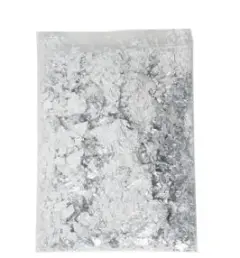 Broken Nail Art Gold Leaf Shards Decorative Gold Leaf - 1 Gram Bag Of Silver - View 1