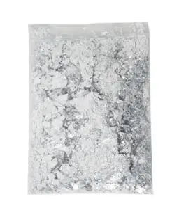 Broken Nail Art Gold Leaf Shards Decorative Gold Leaf 1 Gram Bag Of Silver - Shop at LoveMi