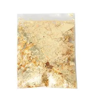 Broken Nail Art Gold Leaf Shards Decorative Gold Leaf 3G Bag Gold - Shop at LoveMi
