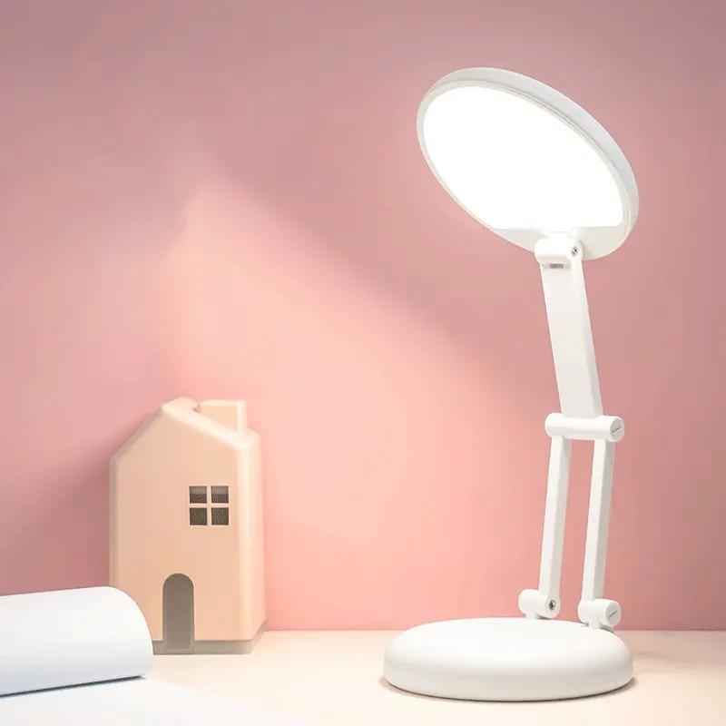 Folding Table Lamp Portable Charging Dormitory Study Bedside Lamp Pupils Prizes Children Gifts