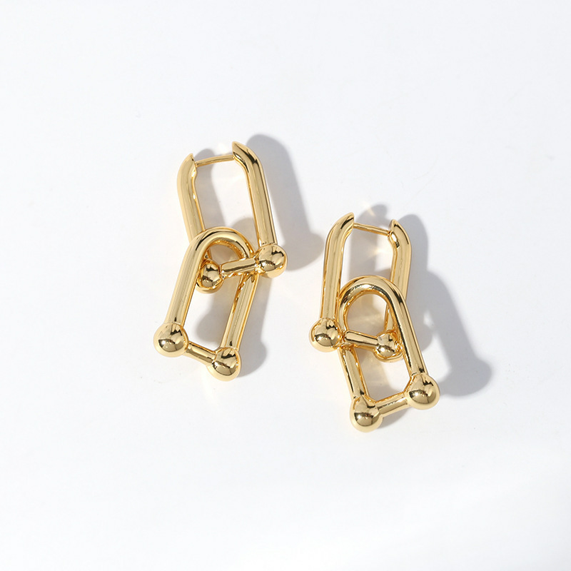 All-match Detachable Short U-shaped Earrings