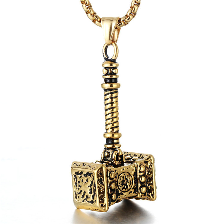 Titanium Steel Pendant Personality Punk Necklace Stainless Steel Pendant