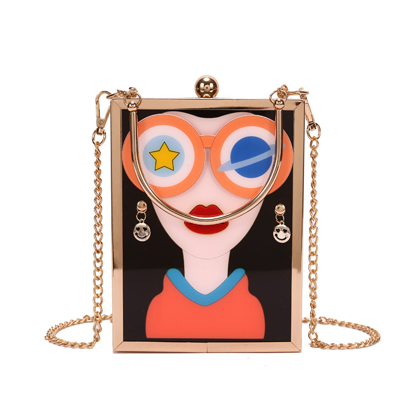 Galeries Beauty Pattern Chain Bag