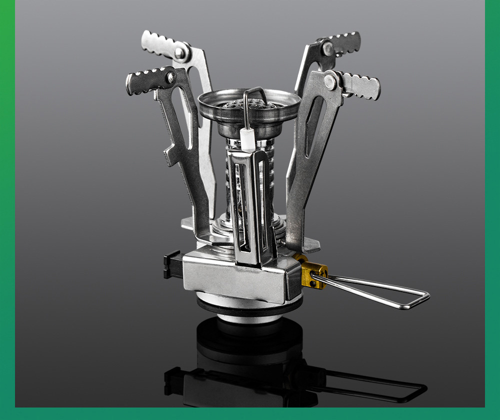 Mini Fogao A Gas BRS-5 Portatil, Escalada, Caminhadas, Acampamento, Ao Ar Livre, Fogao A Gas 94g