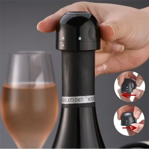 Vacuum Red Wine Bottle Stopper Silicone Sealed Champagne Retain