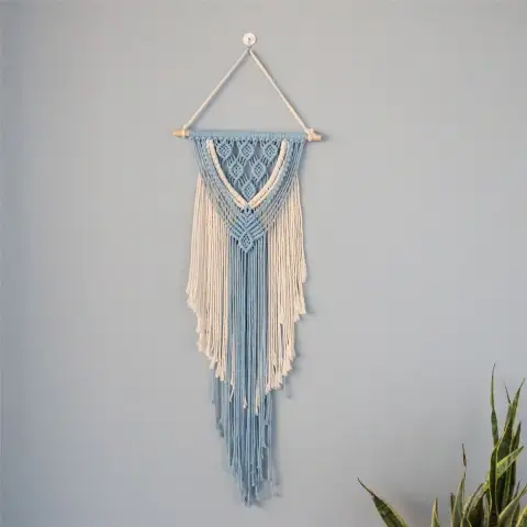 Hand-Woven Cotton Rope Tapestry Wall Decoration Tassel Ornaments
