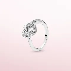 Fashion Couple Temperament With Trendy Ring Women - Silver - View 1