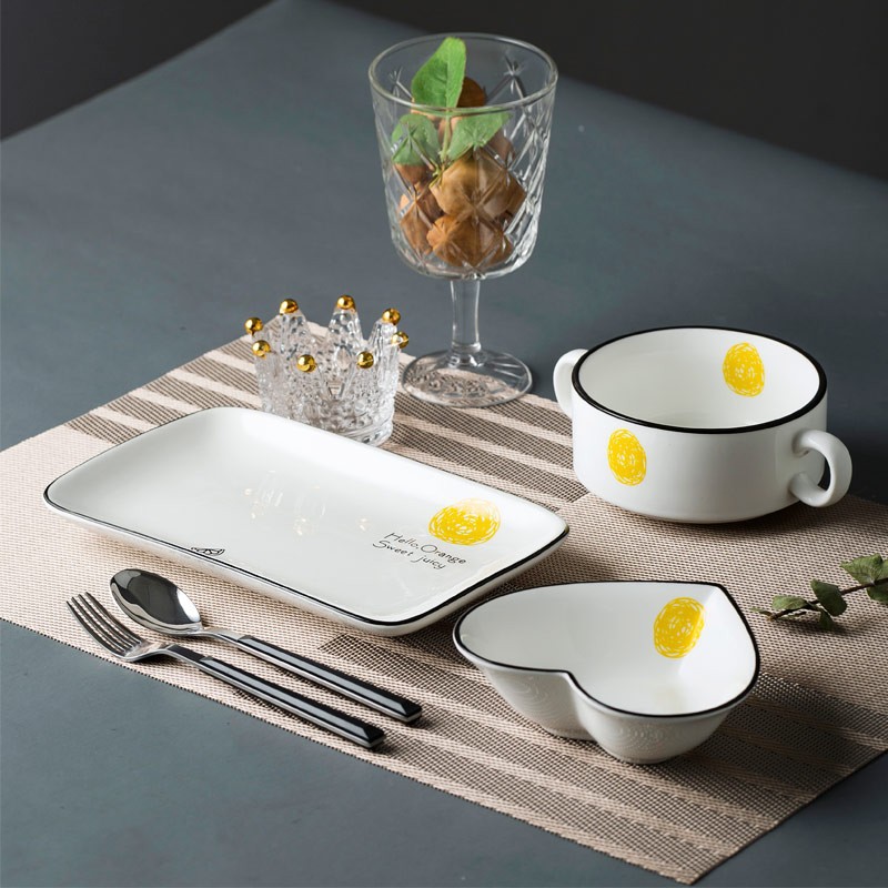 Title 2, Cute European-Style Dishes Set For One Person N...