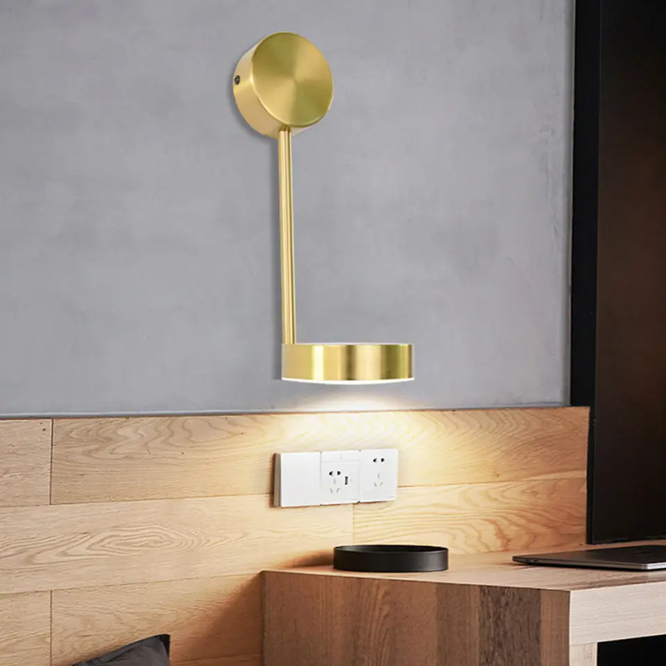 Bedside Lamp Wall Rotary Key Background