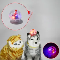 Luminous Transparent Plastic Cat Ball Mouse Ball - Transparent Case 2Pcs - View 1