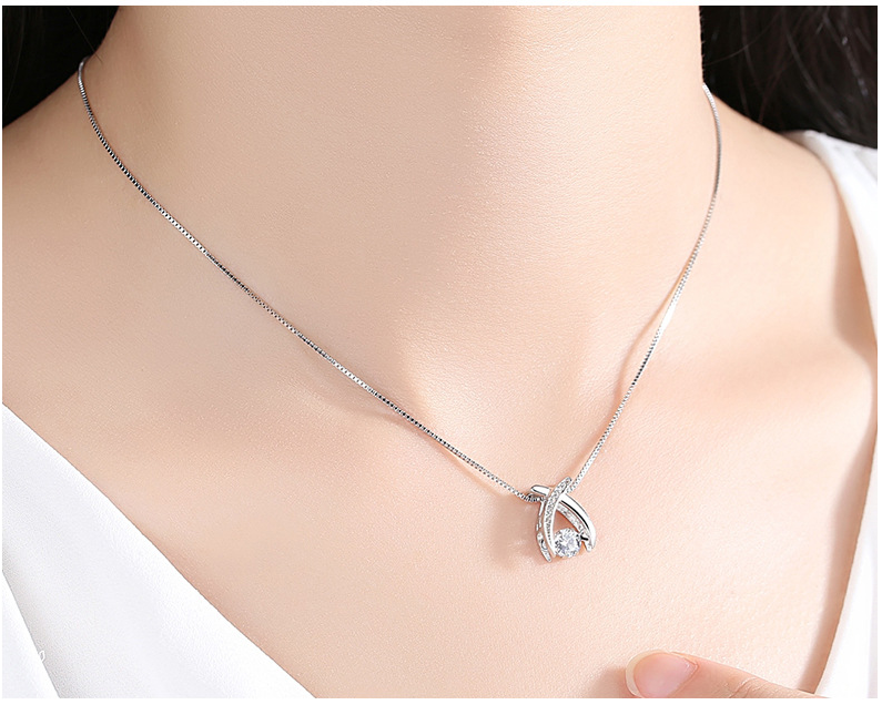 S925 Silver Necklace Female Japanese And Korean Version Short Clavicle Chain