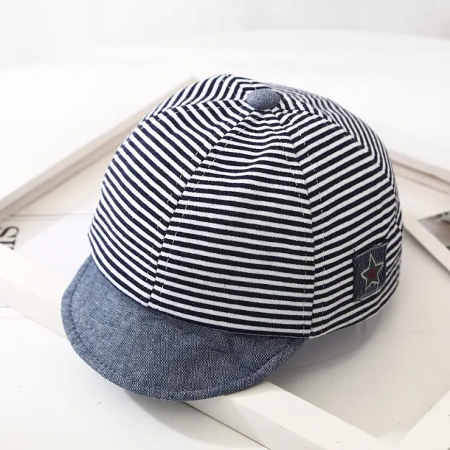Baby Hats Spring And Autumn Boys And Girls Baby Caps Summer Thin Soft Tongue Breathable Sunscreen Visor Baseball Cap Tide Spring Stripes Star Nav... Spring Stripes Star Navy Blue - Shop at LoveMi