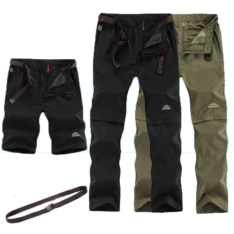 Detachable Long Outdoor Sports Two-Section Pants Thin Breathable Waterproof Casual Pants