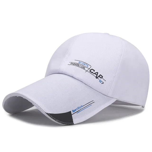 Spring And Summer Simple Running Size Lengthened Eaves Baseball Cap Men'S Sunshade Sun Hat Big Eaves Hat Cap87 White - Shop at LoveMi