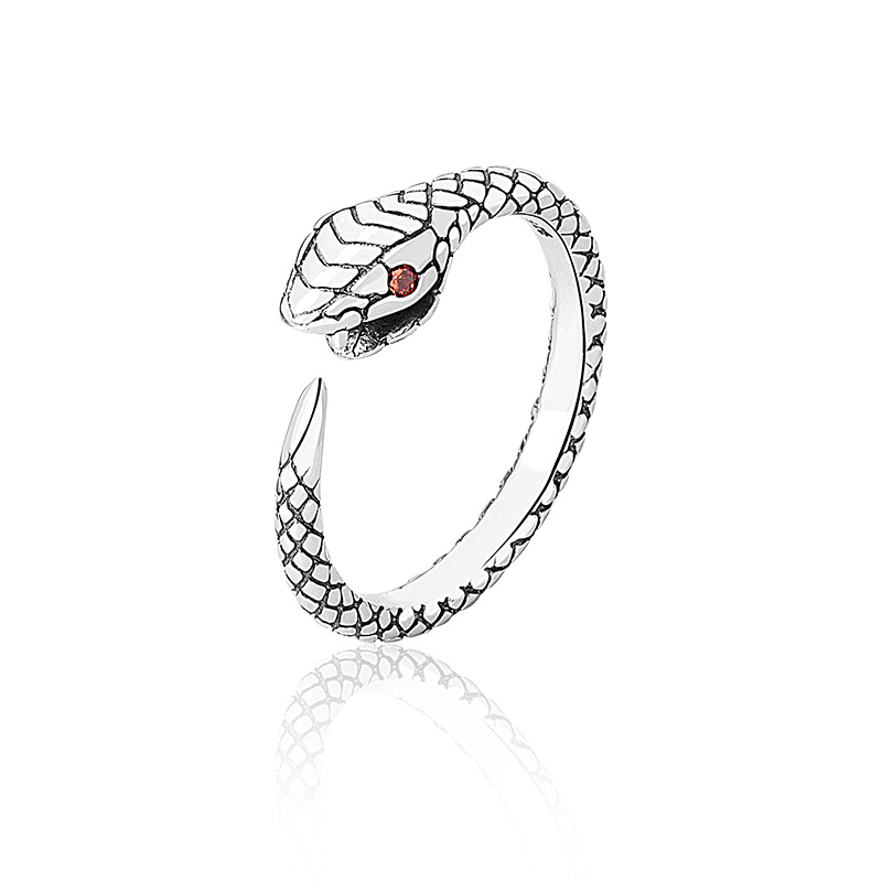 Small Snake Winding Ring Simple Personality Student Opening Ring