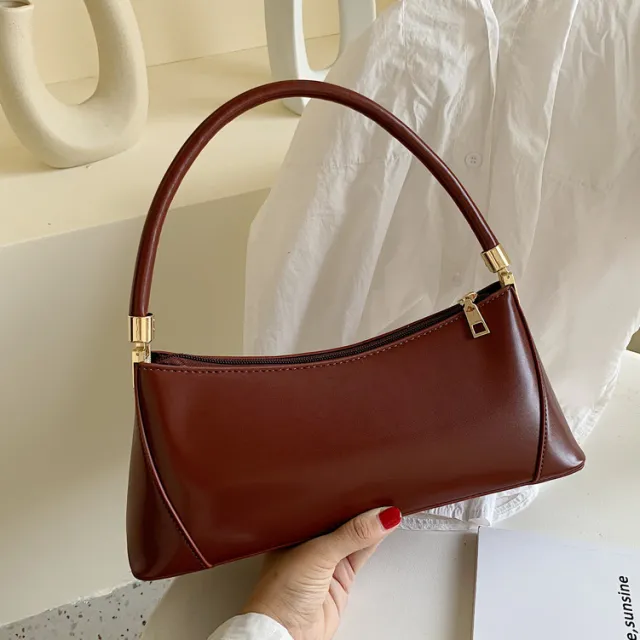 Retro Single Shoulder Bag Clutch Women's Bag Brown - Shop at LoveMi
