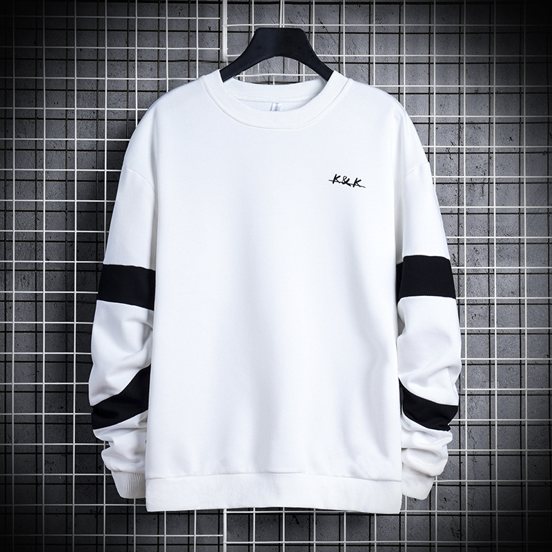 Weiyi Men'S New Fashion Brand Ins Round Neck Long Sleeve T-Shirt In Spring And Autumn
