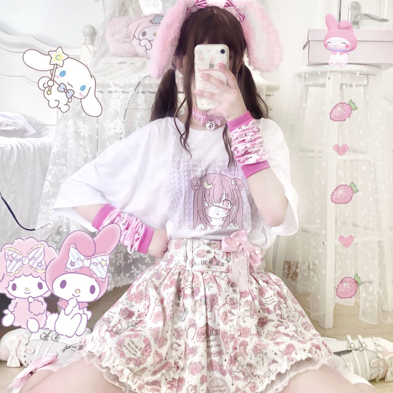 Anime Moon Girl T-shirt