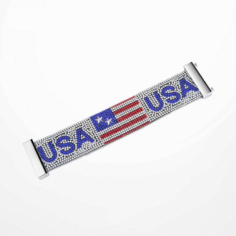 USA American Hot Rhinestone Bracelet Bracelet