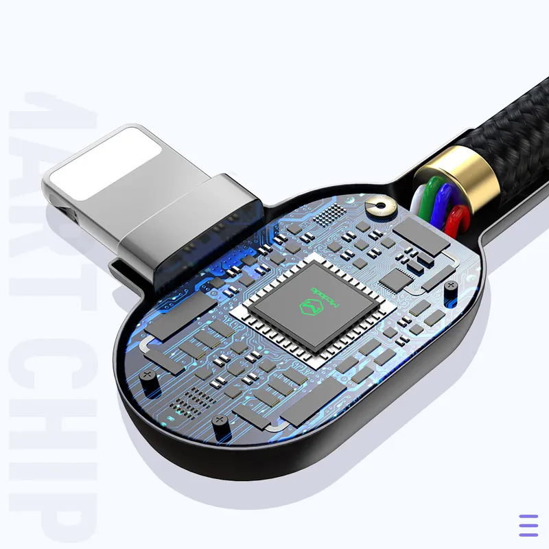 Compatible with Apple, Maiduoduo Pd Fast Charging Double Elbow Suitable For Iphone 8 X Xr Mobile Game Charging Cable