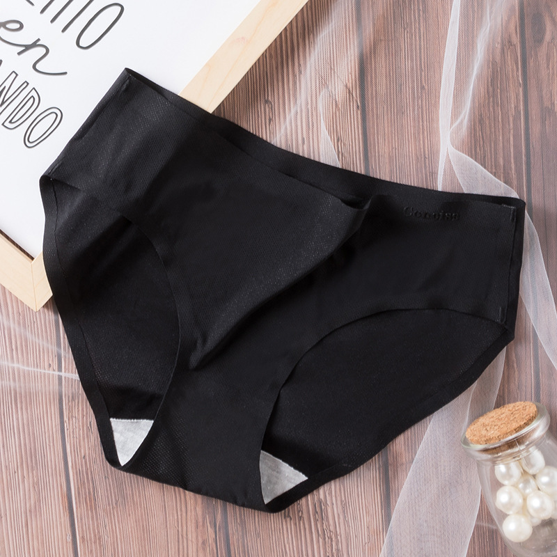 Title 1, Ultra-Thin Ice Silk Underwear for Ladies, Low-W...