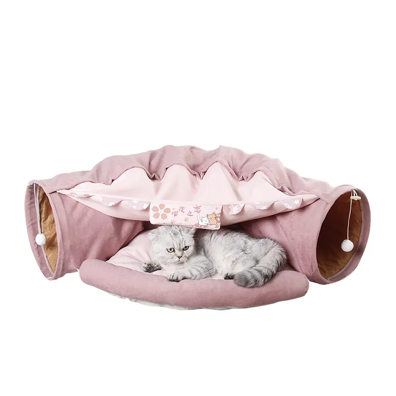 Pet Cats Tunnel Interactive Play Toy Mobile
