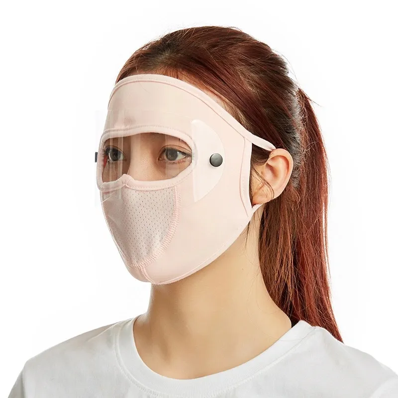 Summer New Windproof Ice Mask Eye Protection Lens Washable And Dustproof Outdoor Riding Mask Ice Mask - Snow Bud