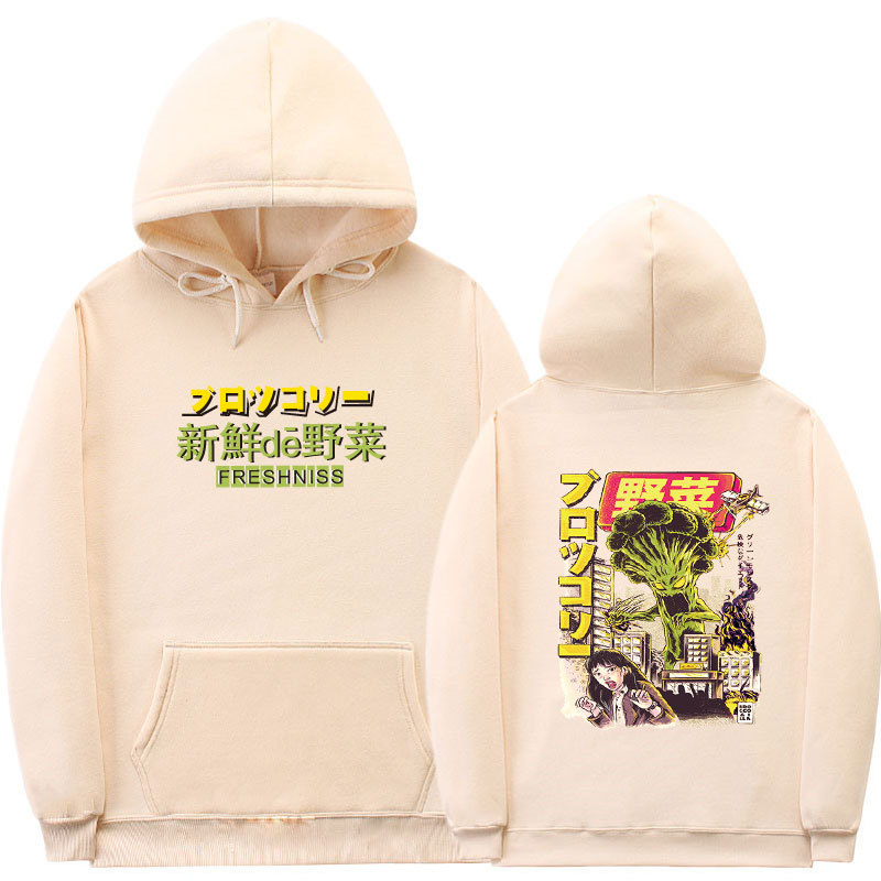 Cross-Border Hot Sale Japanese Trendy Brand Sweater Wild Vegetables Attack Japanese Style Hoodie Sweater