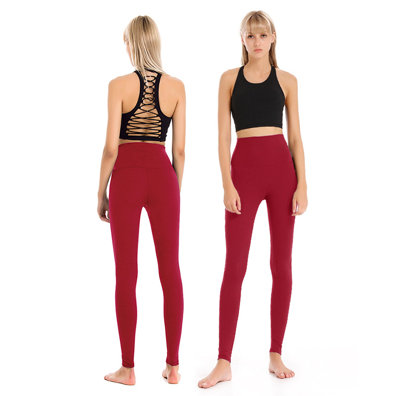 Cross Beauty Back Yoga Suit Feminine Hollow Sports Bra Fitness Running Professional Yoga Trousers Two-Piece Suit