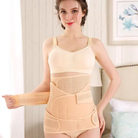 Reinforced Body Sculpting Belt for Parturients by Caesarean Section