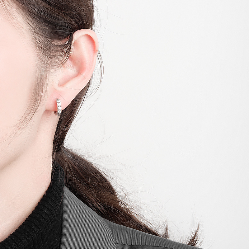 Temperament Earring Factory Wholesale Ear Buckle Fashion Diamond Jewelry