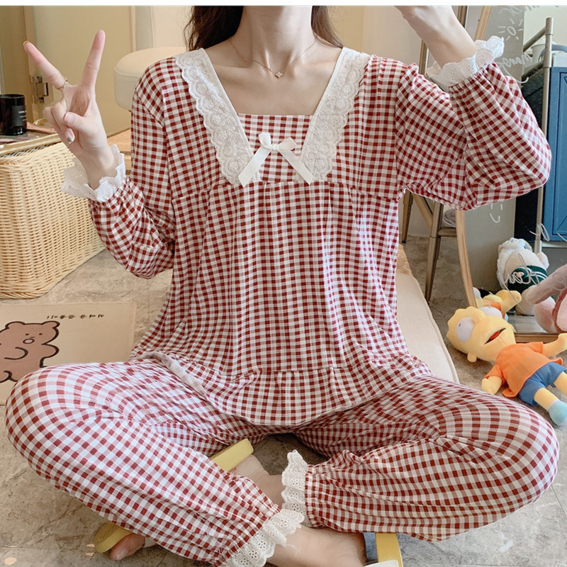 Title 3, A 4044 spring and autumn long sleeve pajamas wi...