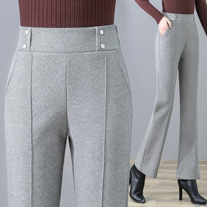 Title 2, Womens Wool High-Waisted Flared Pants offer a ...