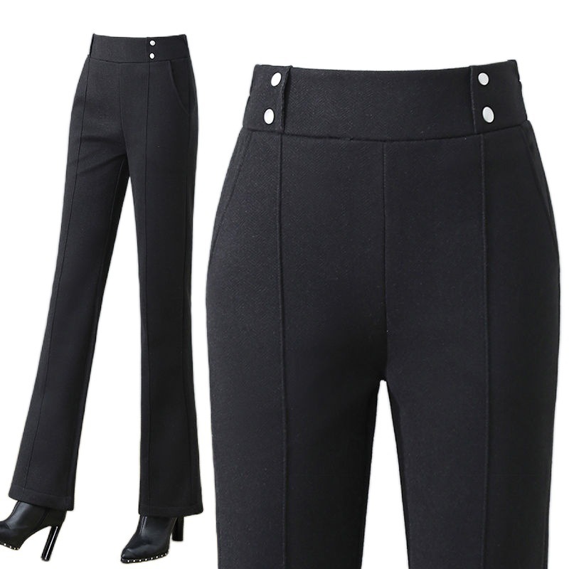 Title 1, Womens Wool High-Waisted Flared Pants offer a ...