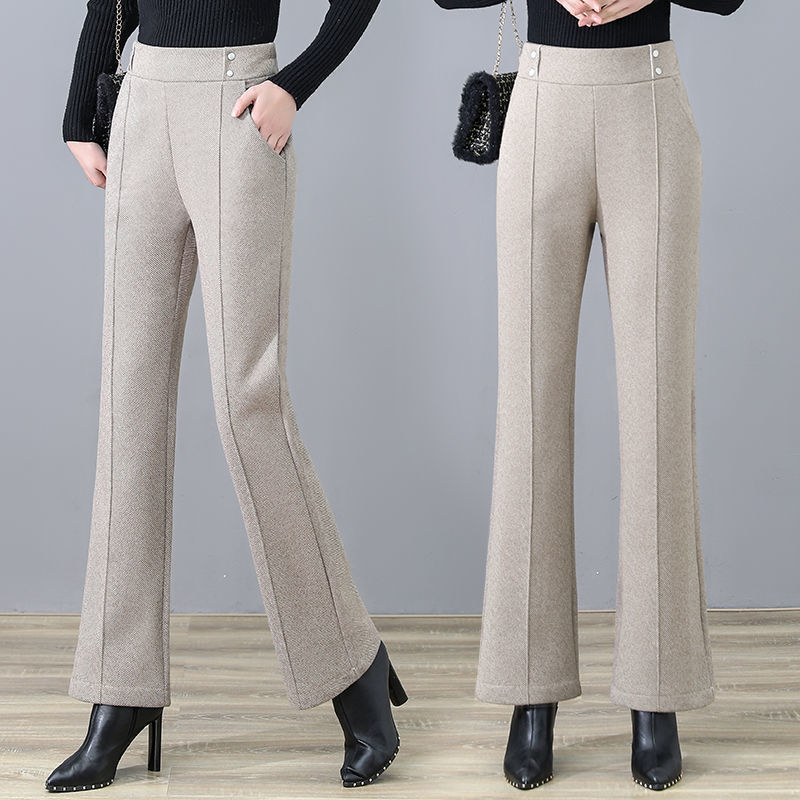 Title 5, Womens Wool High-Waisted Flared Pants offer a ...