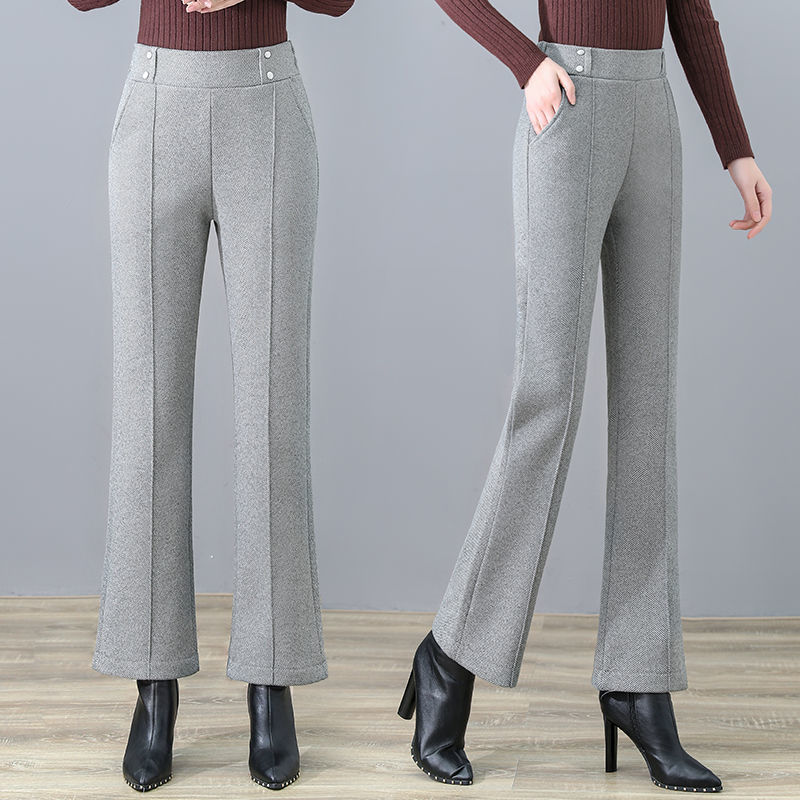 Title 3, Womens Wool High-Waisted Flared Pants offer a ...