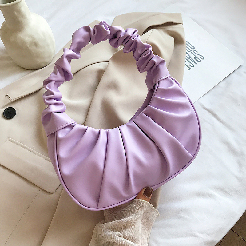 New Trendy Wild Ins Wind Portable Fold Dumplings Purple - Shop at LoveMi