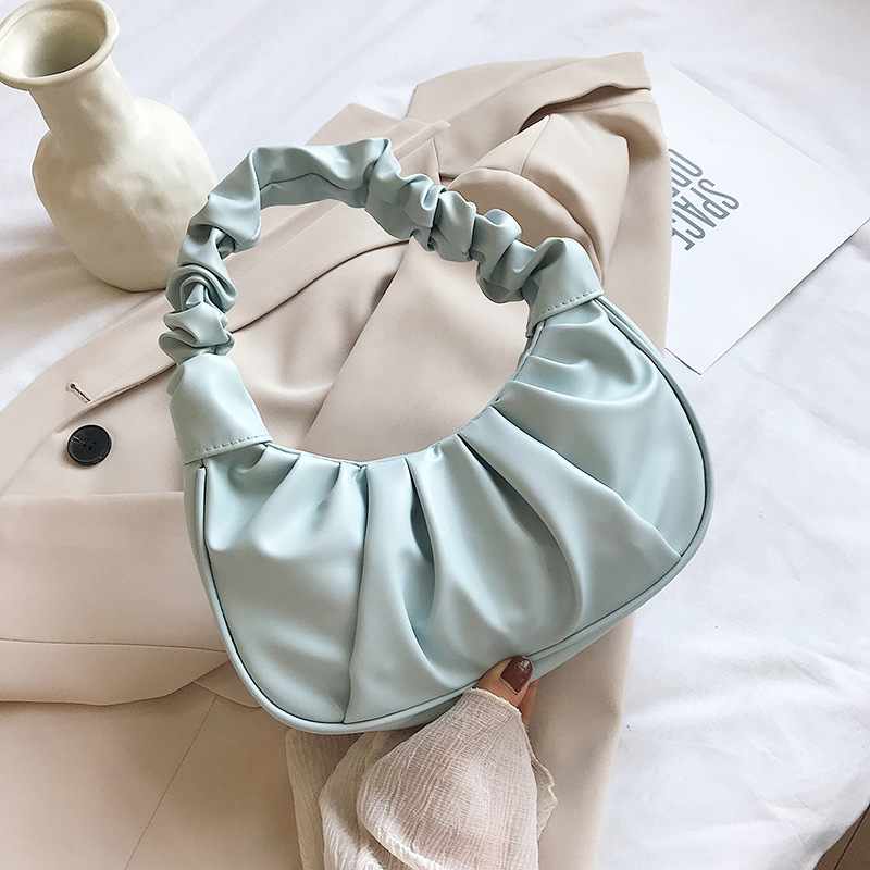 New Trendy Wild Ins Wind Portable Fold Dumplings Blue - Shop at LoveMi