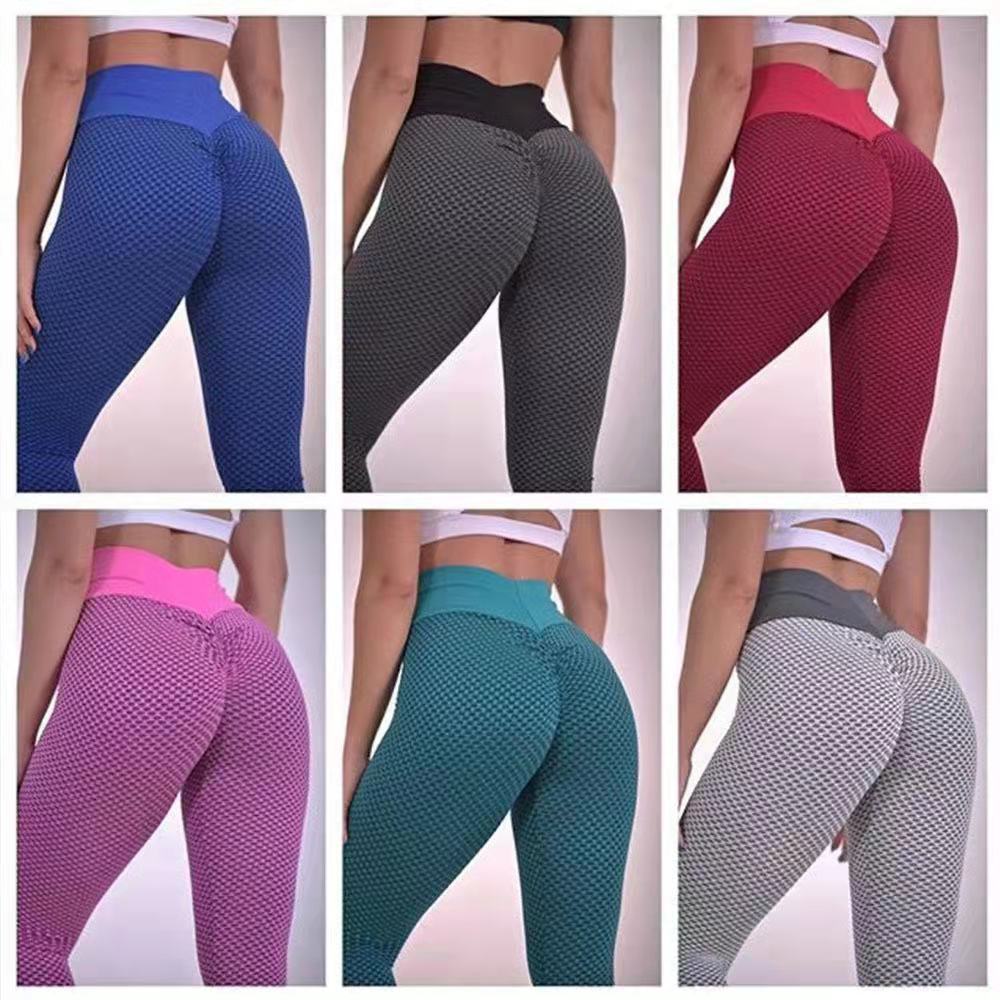 Title 4, Calça Fitness Jacquard Honeycomb Feminina Peach...