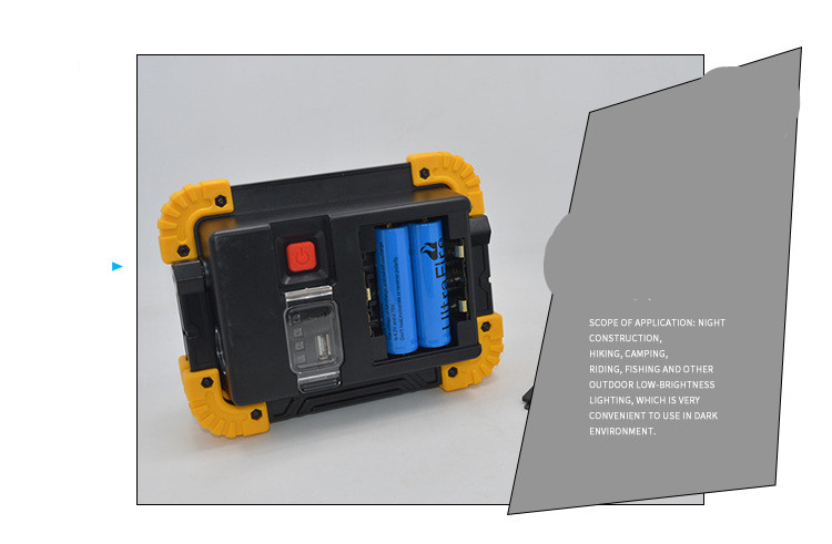 Rechargeable COB Searchlight, High-power Floodlight Work Light