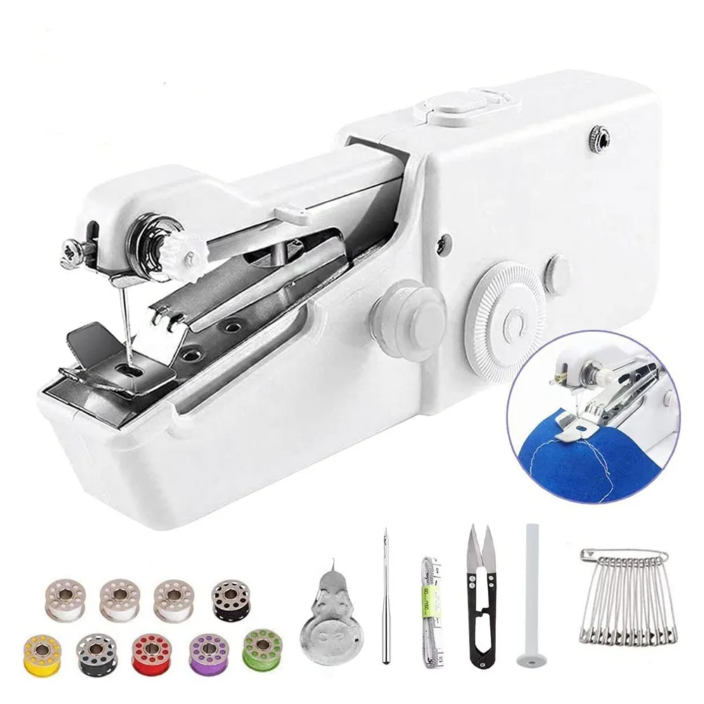 Handheld Electric Sewing Machine Set Black – image 2