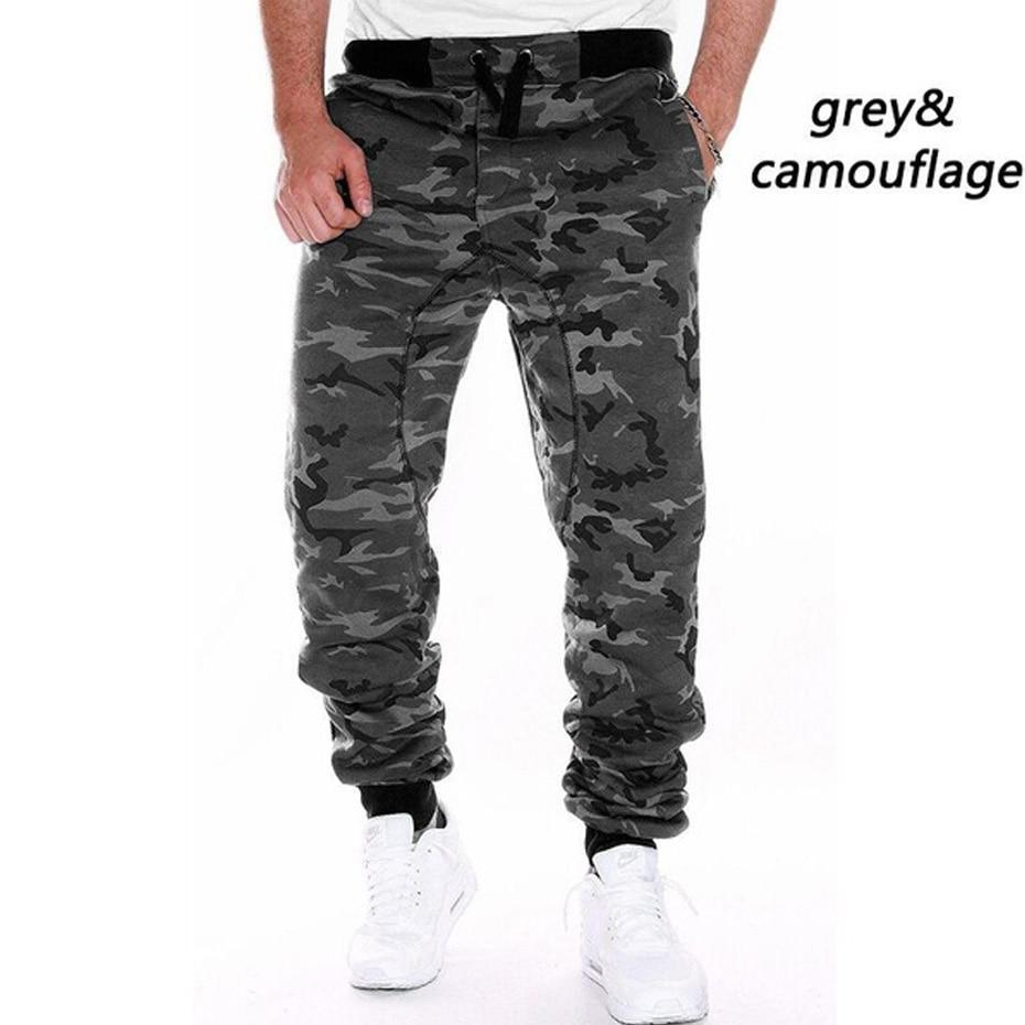 Foreign Trade Men'S Slim Leggings Running Fitness Pants Sports Leisure Camouflage
